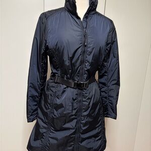 Prada lightweight dark blue coat sz44